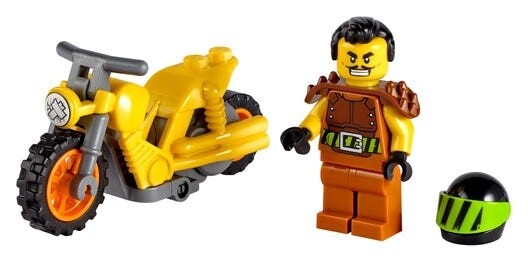Konstruktorius LEGO City Kaskadininkų motociklas griovėjas