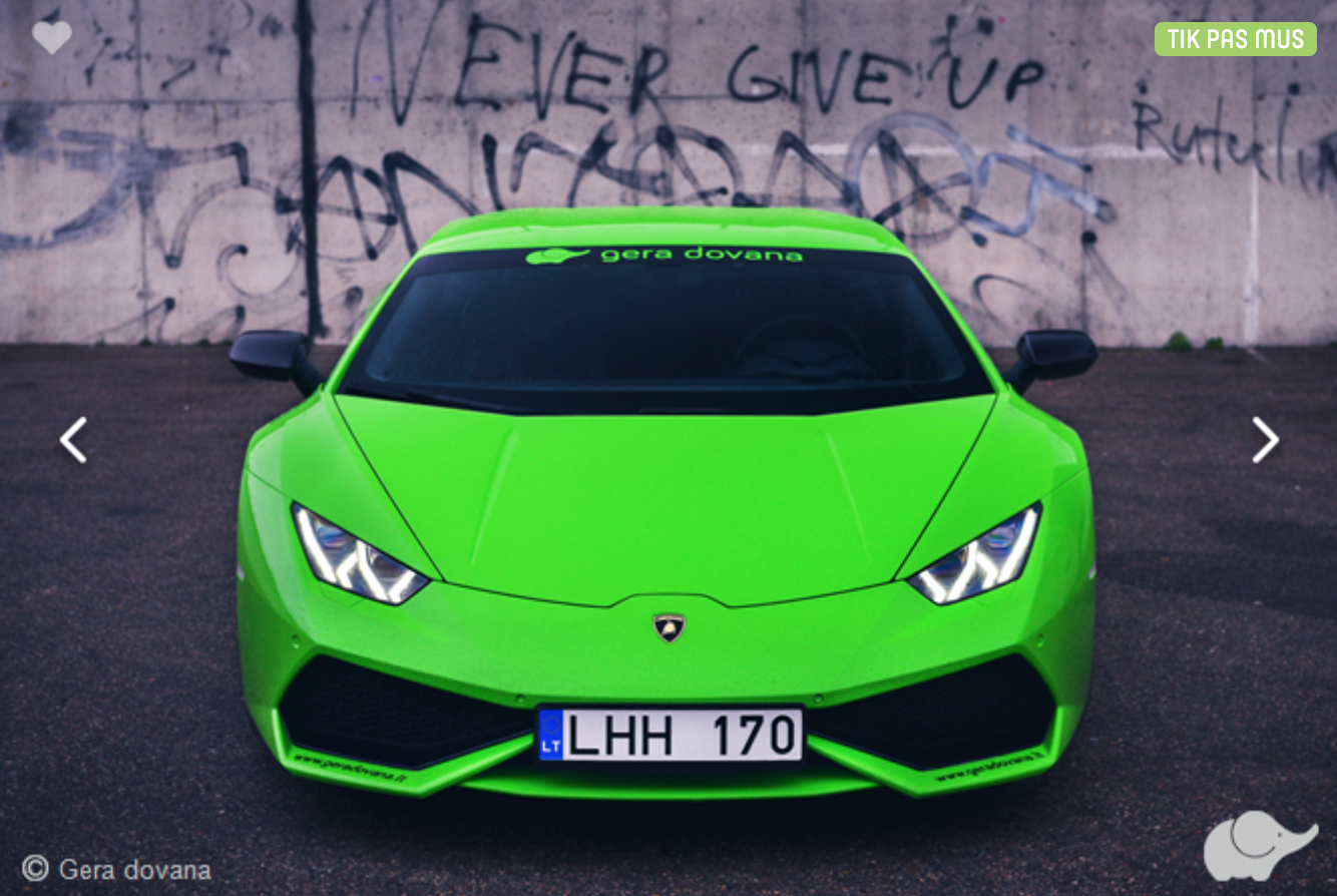 Vairuok „Lamborghini Huracan“ mieste